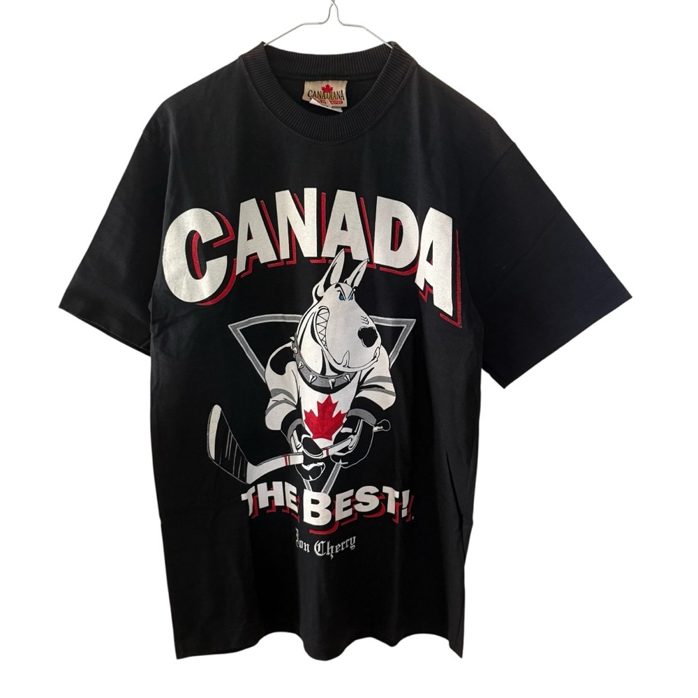 Vintage 90s Don Cherry Black Graphic T Shirt Single Stitch Canada Men Small